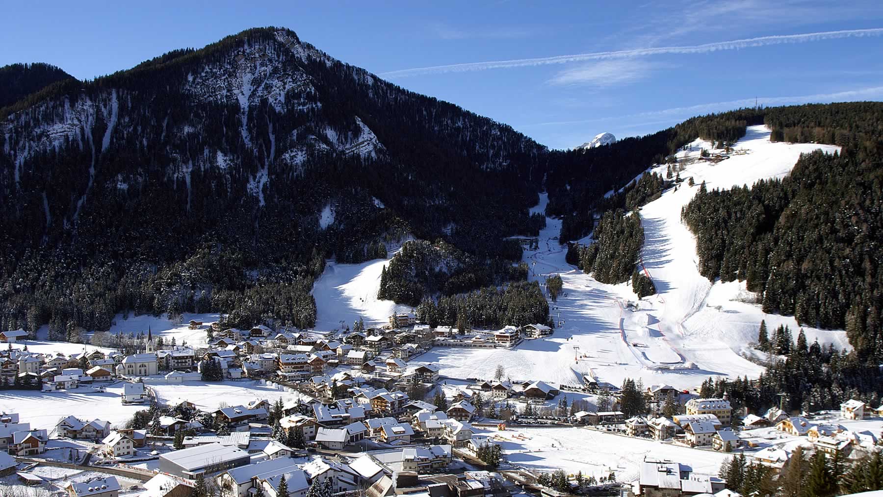 San Vigilio di Marebbe in winter