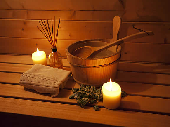 Sauna und Relaxbereich