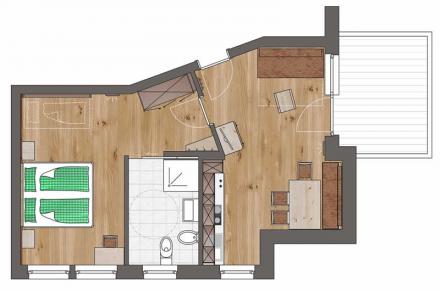 Piantina Appartamento Comfort